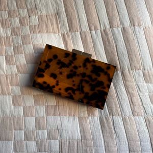 Tortoiseshell Evening Clutch with strap